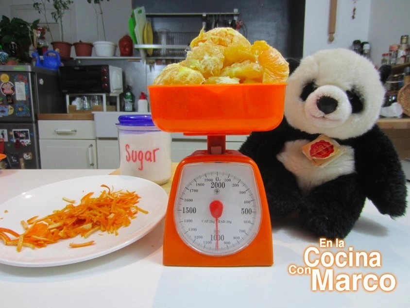Pesar las naranjas