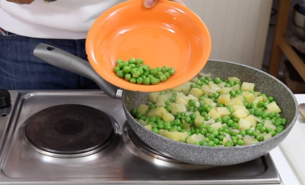 guardamos unos guisantes