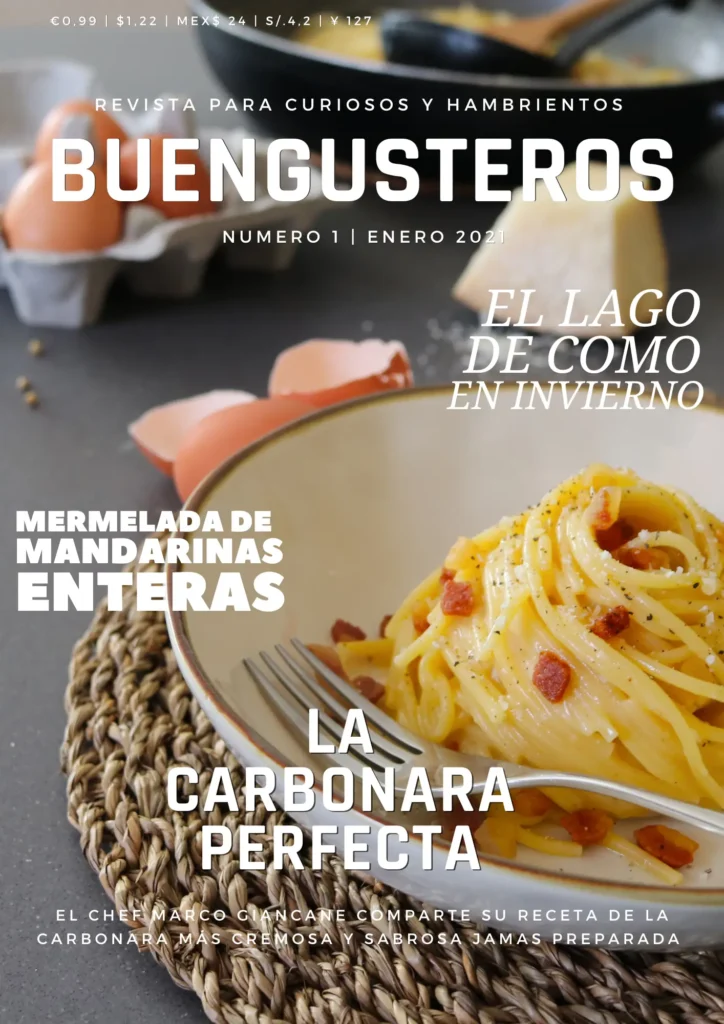 BUENGUSTEROS n 1 Enero 2021 , El primer número de la revista de cocina