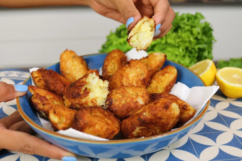 Buñuelos bacalao receta portugal
