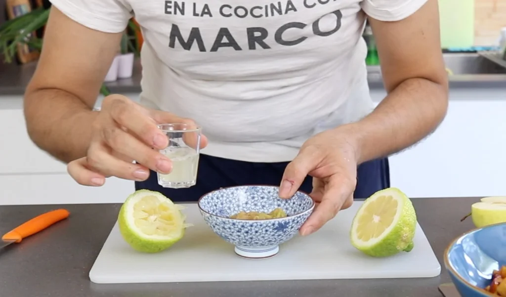añadir zumo de limón