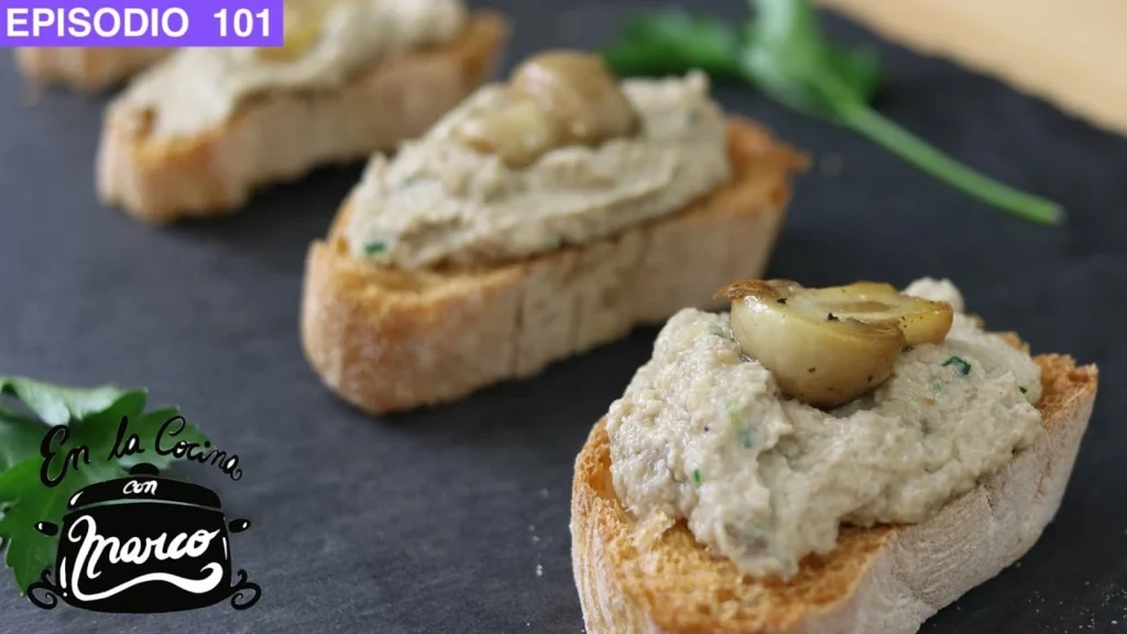 bruschettas de champiñones