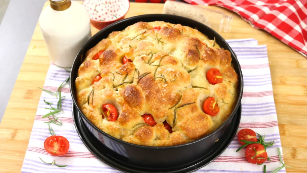focaccia sin amasar facil y esponjosa receta italiana