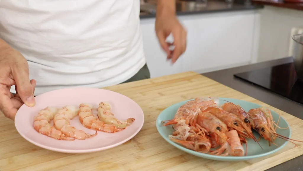gambas limpias